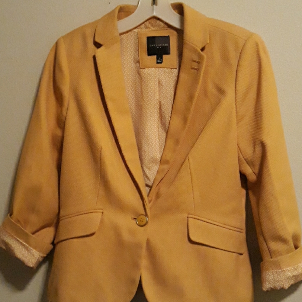 The Limited Mustard Yellow Blazer